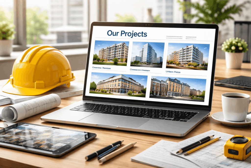 How Construction Firms Showcase Projects Online